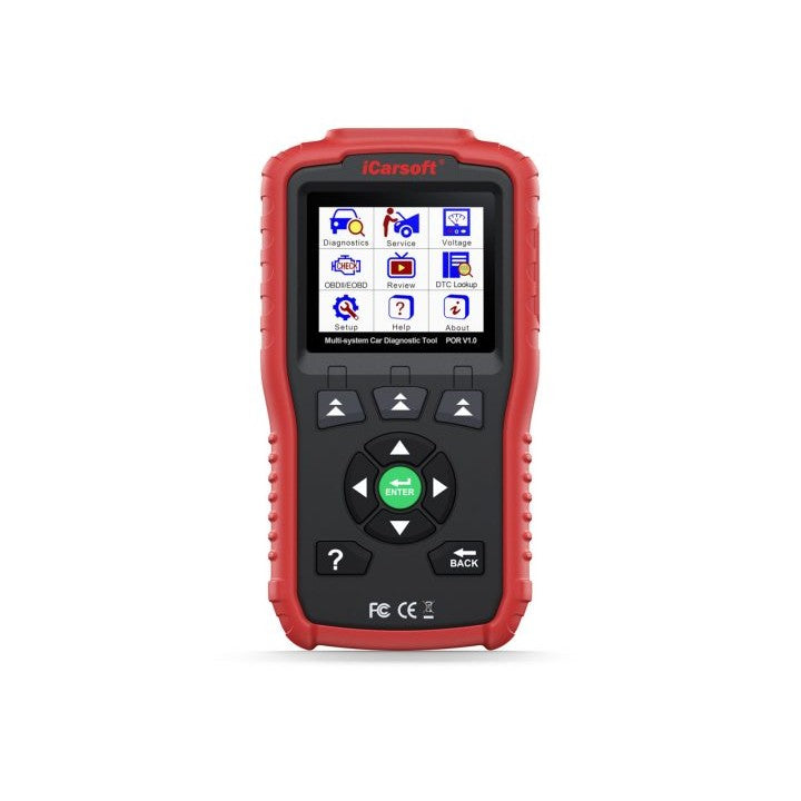 iCarsoft POR V1.0, máquina de diagnosis para Porsche con pantalla de 2,8 pulgadas