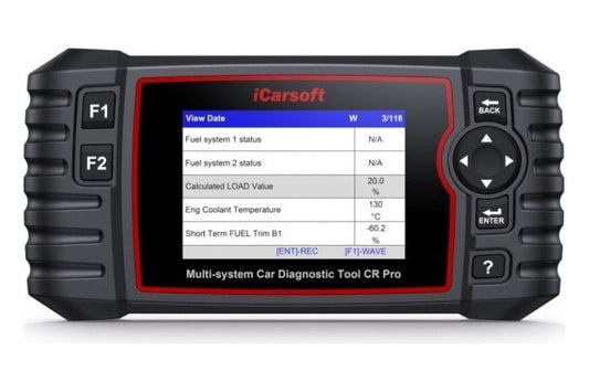 iCarsoft CR Pro, máquina de diagnosis de botones con pantalla de 4 pulgadas y cable OBD2