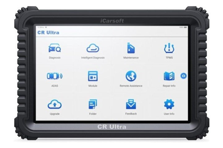 iCarsoft CR Ultra, tablet de diagnosis de taller de 10,1 pulgadas con VCI y adaptadores