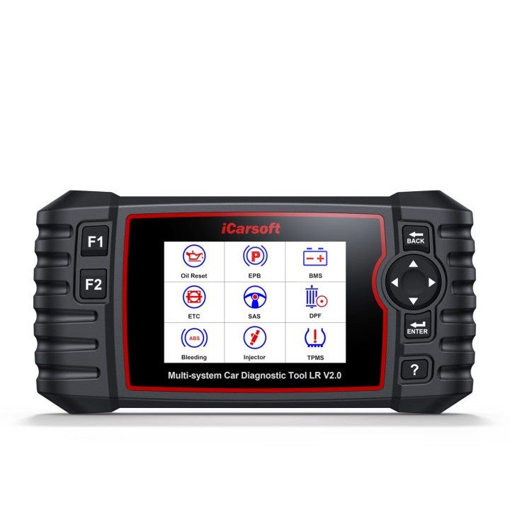 iCarsoft LR V2.0, máquina de diagnosis para Land Rover y Jaguar con pantalla de 4 pulgadas y cable OBD2