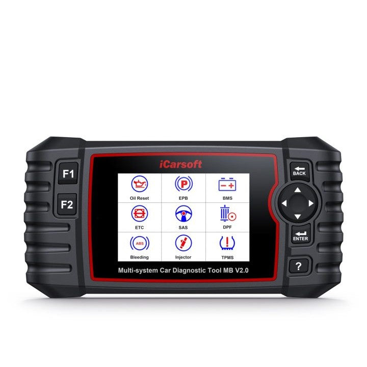 Máquina de diagnosis iCarsoft MB V2.0 para Mercedes-Benz y Smart con pantalla de 4 pulgadas y cable OBD2