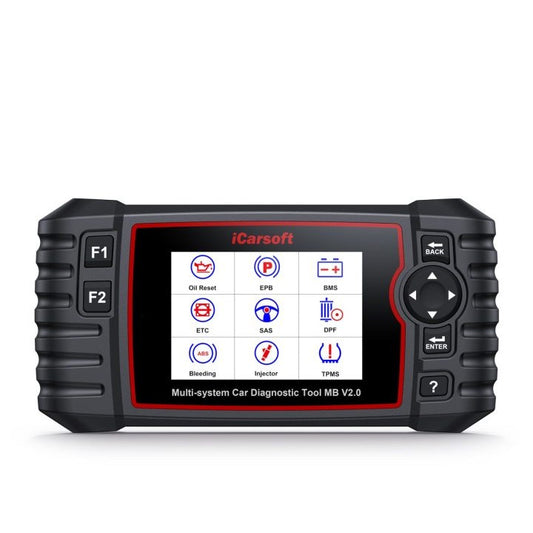 Máquina de diagnosis iCarsoft MB V2.0 para Mercedes-Benz y Smart con pantalla de 4 pulgadas y cable OBD2