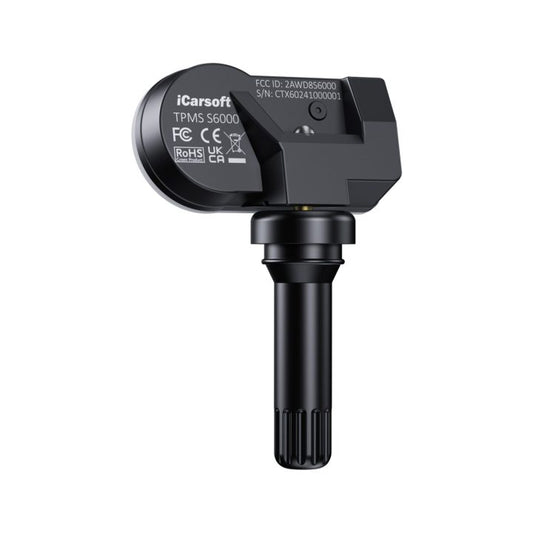 Sensor de presión de neumáticos iCarsoft TPMS S6000 con válvula, doble frecuencia 315 y 433,92 MHz